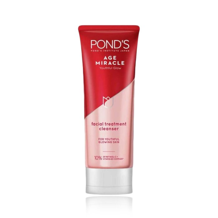 ponds age miracle youthful glow facial treatment cleanser