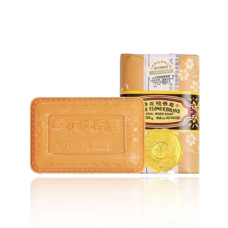 bee flower brand sandal wood soap feng hua tan xiang zao 1