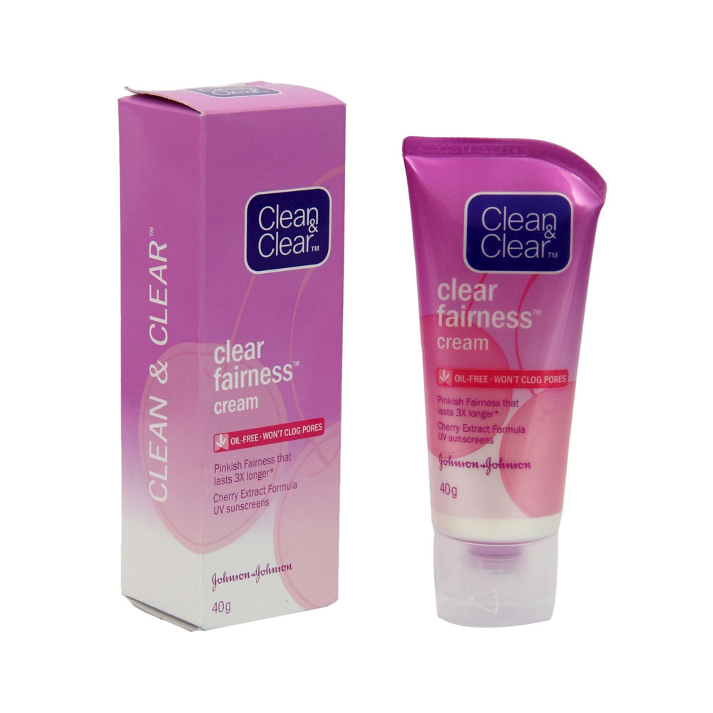 clean clear fairness cream oill free for fairer brighter skin cherry extract formula uv sunscreens 01