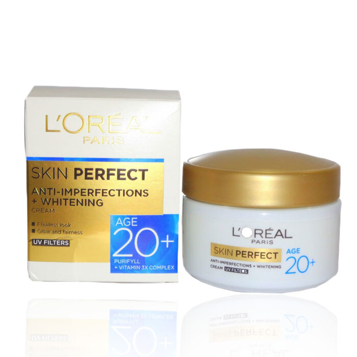 loreal skin perfect anti imperfections whitening cream with uv filters 01