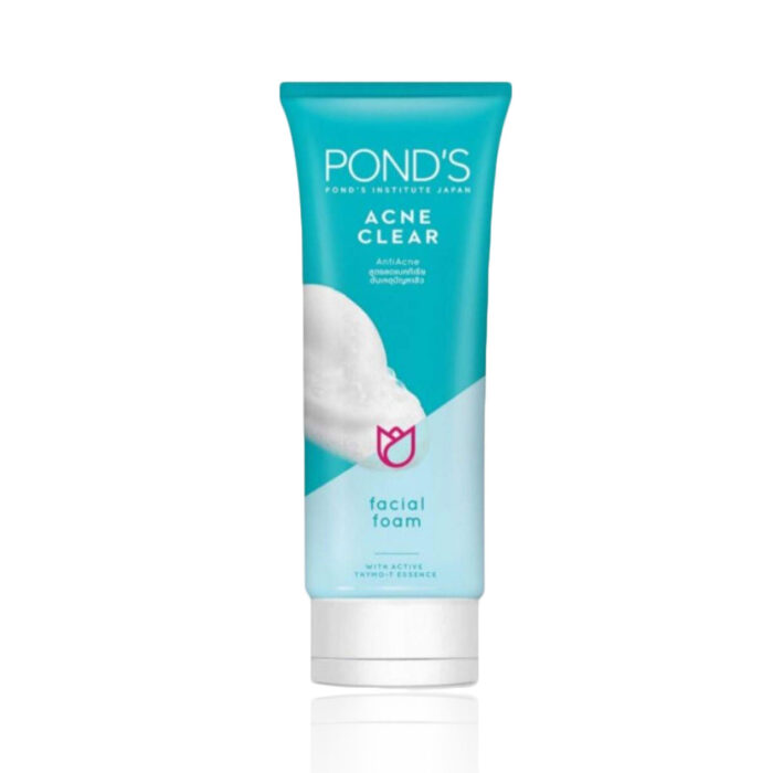 ponds acne clear anti acne facial foam with active thymo t essence