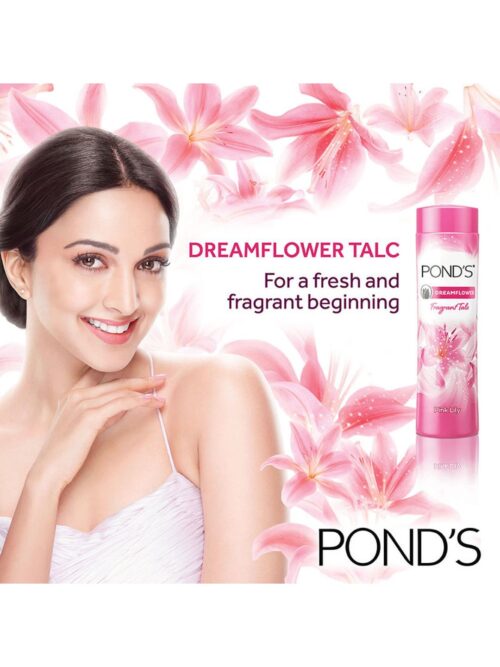 ponds dreamflower fragrant talcum powder pink lily 200 g
