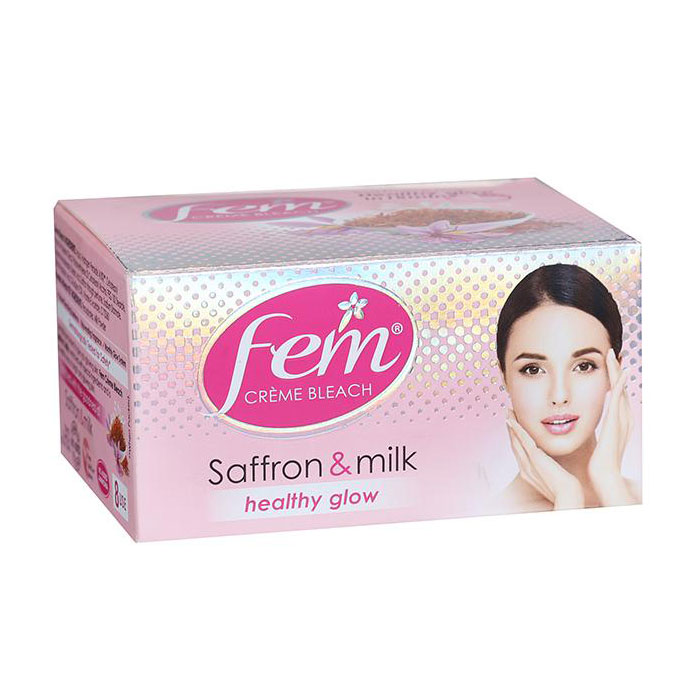 fem saffron milk healthy glow creme bleach
