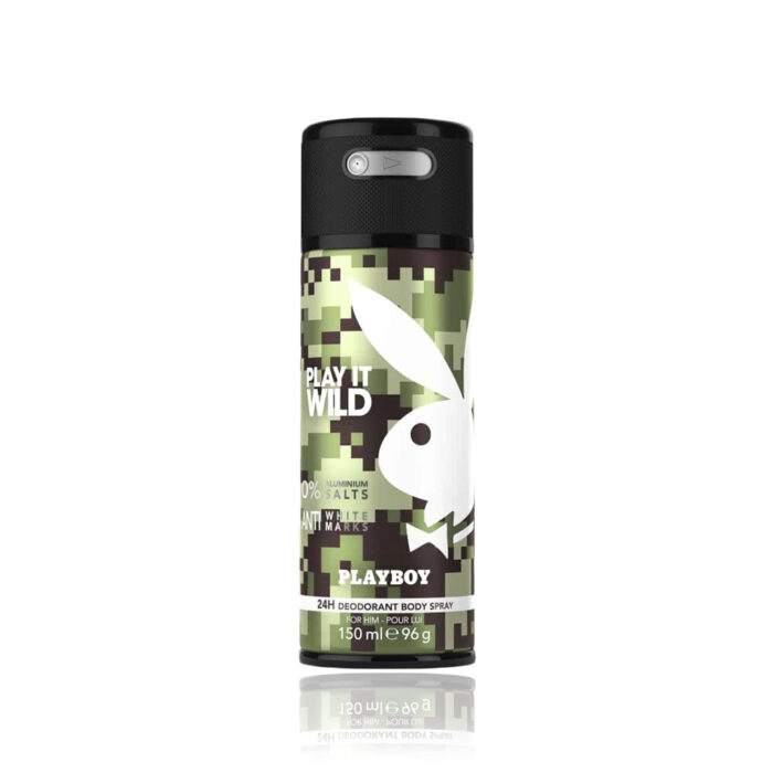 playboy play it wild anti white marks 24h deodorant body spray