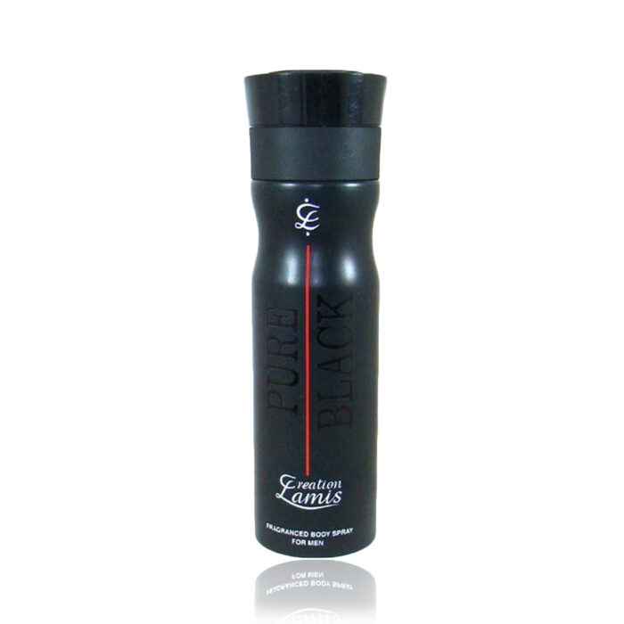 pure black creation lamis fragranced body spray for men