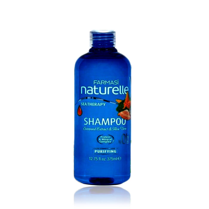 farmasi naturelle sea therapy shampoo seaweed extract aloe vera purifying 0 paraben sillicon 02