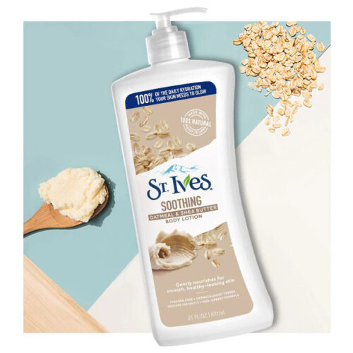st.ives smoothe oatmeal and shea butter moisturizers body lotion 01