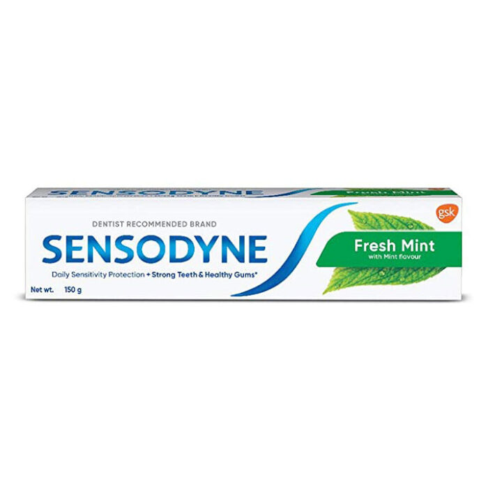 sensodyne fresh mint toothpaste with mint flavour