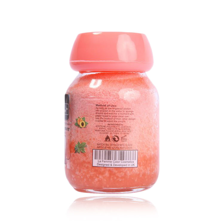 la femme nail polish sponge emover pink 01 1