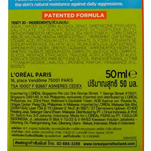 loreal paris men expert white active oil control brihgt oil control serum moisturiser uva uvb protection face cream 03