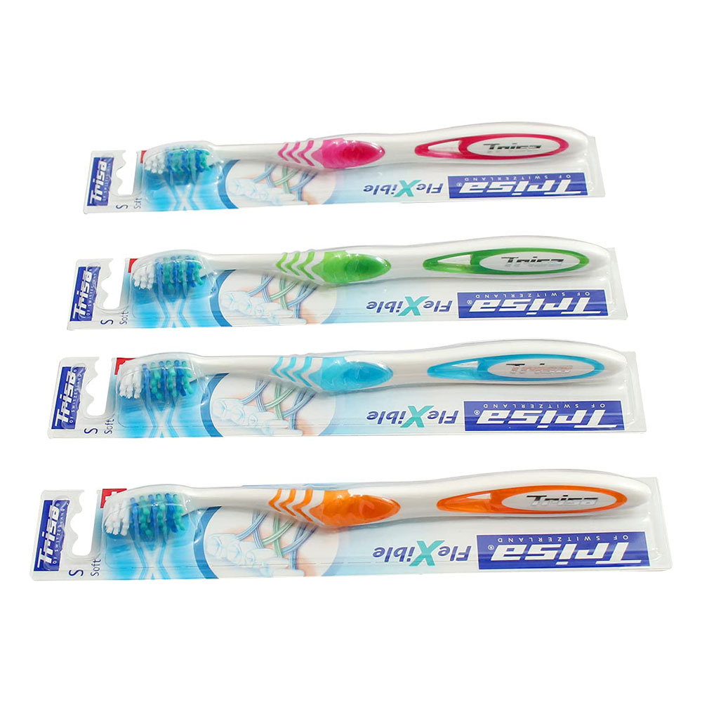 Trisa OF SWITZERLAND Flexible Finest Swiss Oral Care Tooth Brush S Soft ...