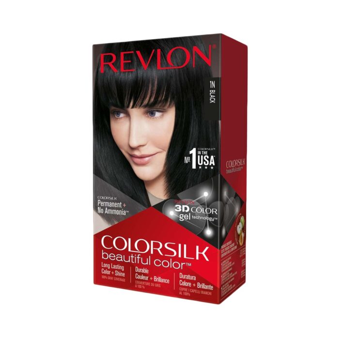 revlon colorsilk 3d beautiful color 1n black with keratin