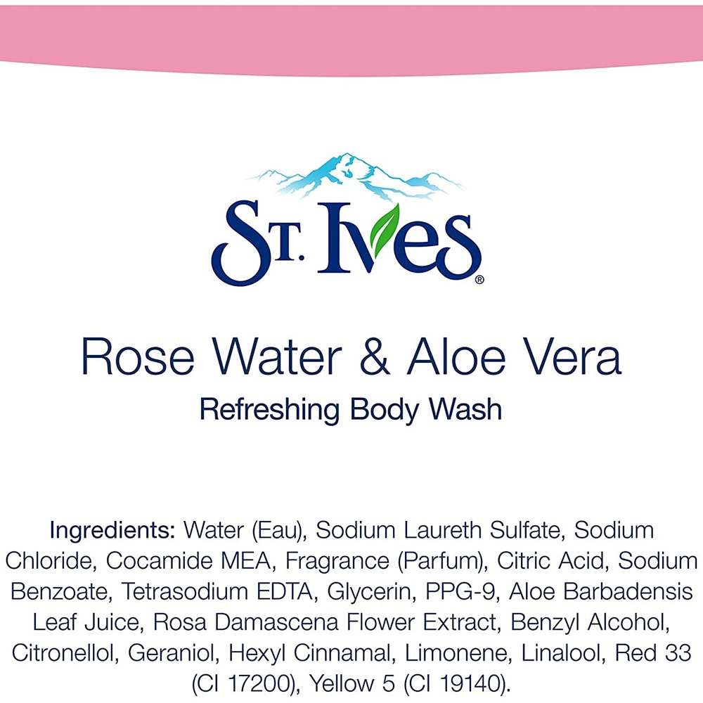 st lves refreshing body wash rose water aloe vera 06