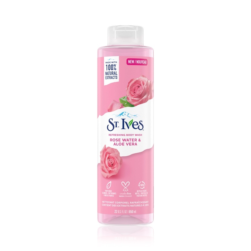 st lves refreshing body wash rose water aloe vera video