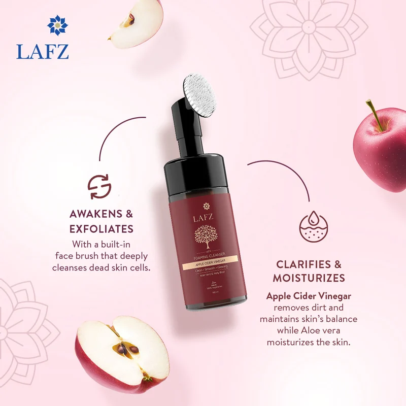 Lafz Halal Apple Cider Vinegar Foaming Face Wash 4