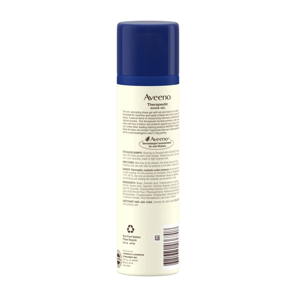 Aveeno Therapeutic Shave Gel Helps Prevent Razor Bumps 1