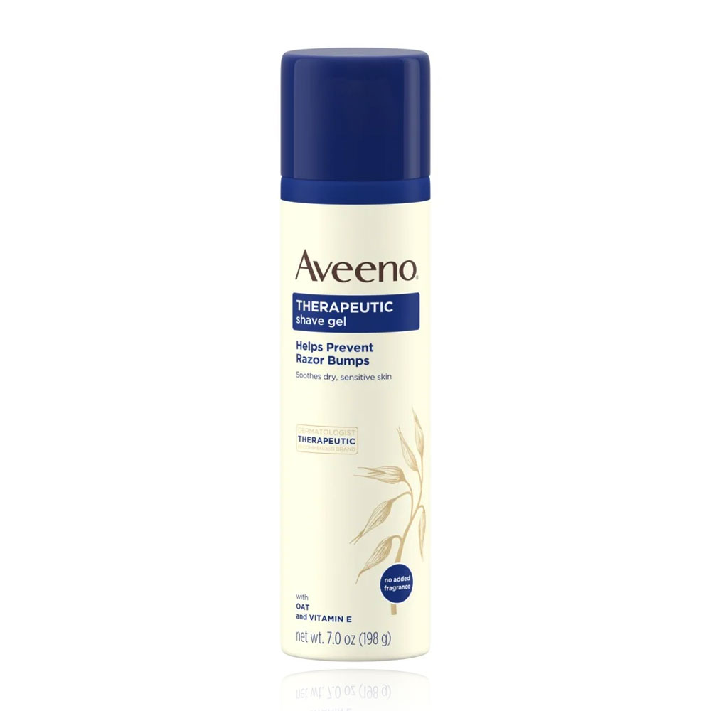 Aveeno Therapeutic Shave Gel Helps Prevent Razor Bumps