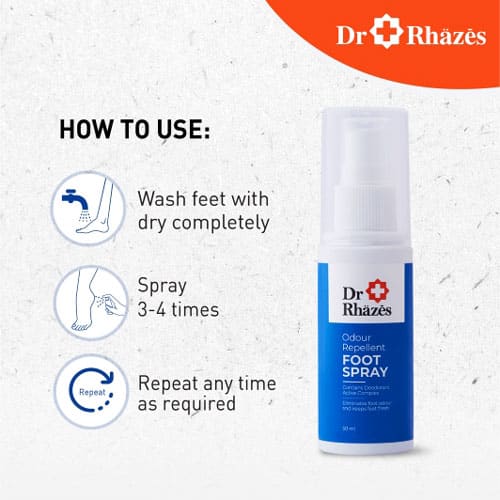 Dr Rhazes Odour Repellent Foot Spray 2