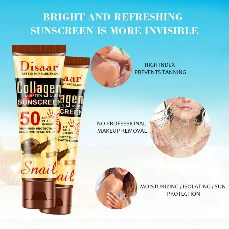 Disaar Collagen Sunscreen 50spf Snail Uv Block 13