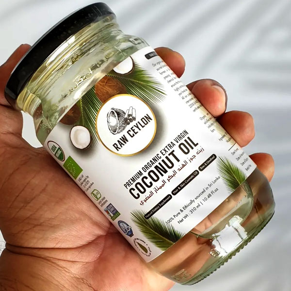 Raw Ceylon Coconut Oil With Premium Organic Extra Virgin 500ml 1