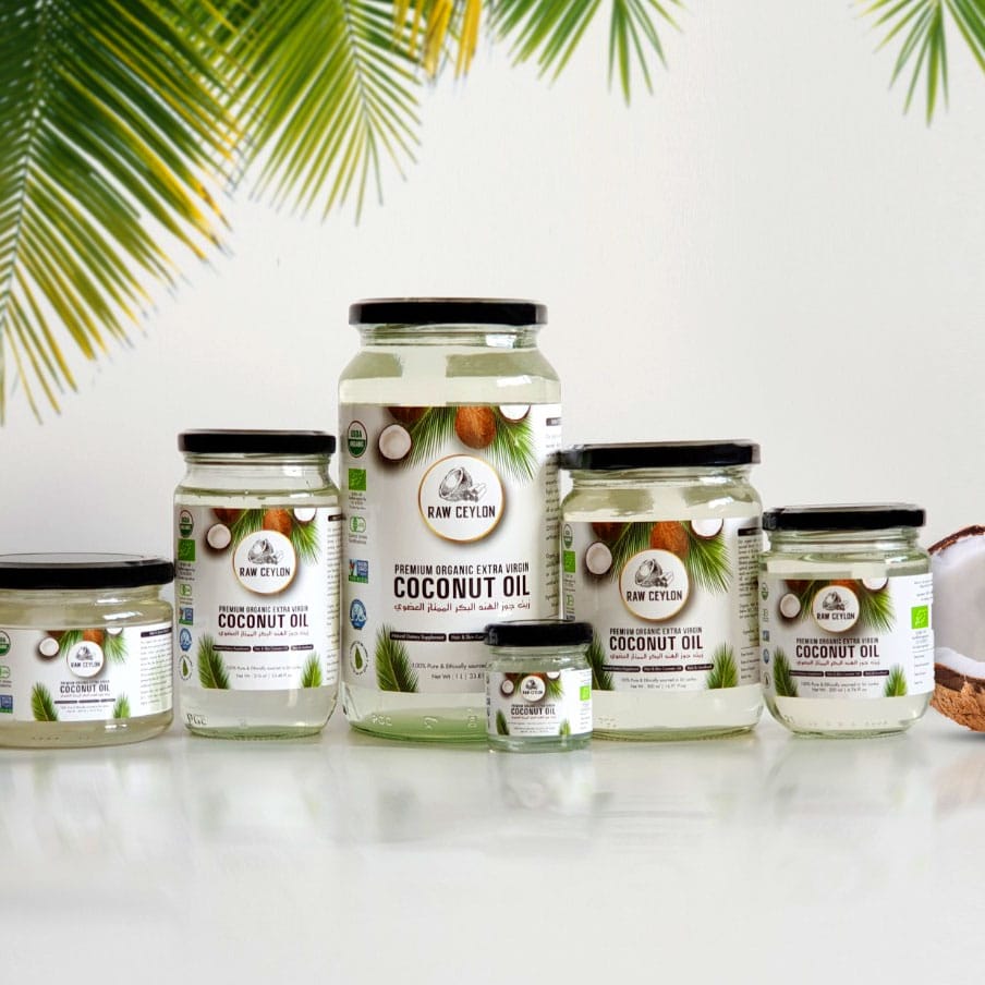Raw Ceylon Coconut Oil With Premium Organic Extra Virgin 500ml 19