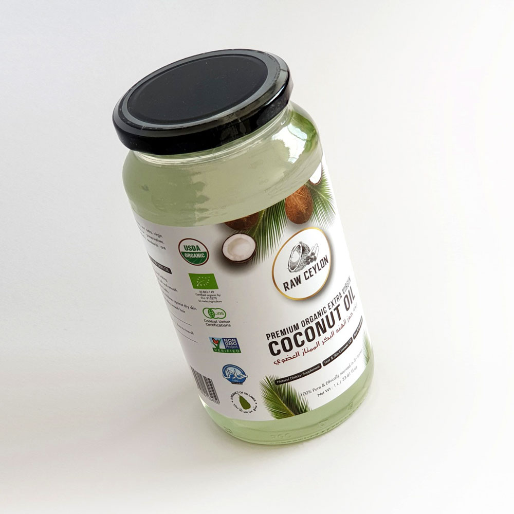 Raw Ceylon Coconut Oil With Premium Organic Extra Virgin 500ml 3