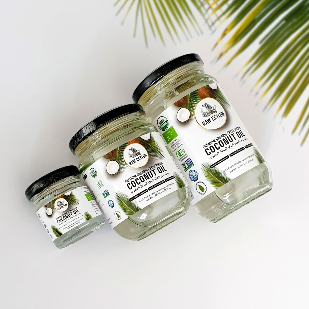 Raw Ceylon Coconut Oil With Premium Organic Extra Virgin 500ml 7
