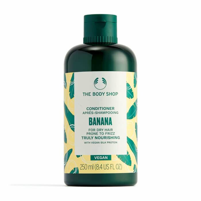 The Body Shop Banana Conditioner For Dry Hair Prone To Frizz Truly Nourishing With Vegan Silk Silk Protein