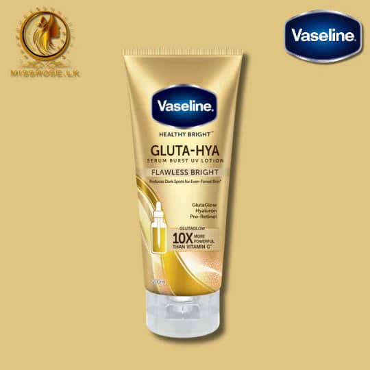 Vaseline Healthy Bright Gluta Hya Serum Brust Uv Lotion Flawless Glow 300ml 8