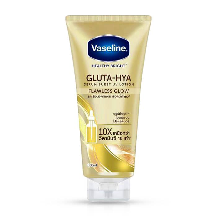 Vaseline Healthy Bright Gluta Hya Serum Brust Uv Lotion Flawless Glow 300ml