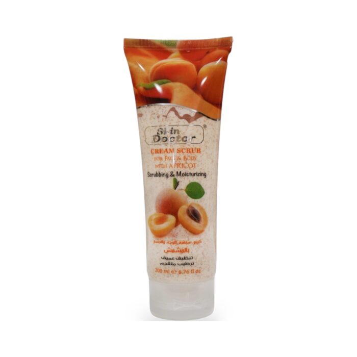 Skin Doctor Cream Scrub For Face Body With Apricot Scrubbing Moisturizing