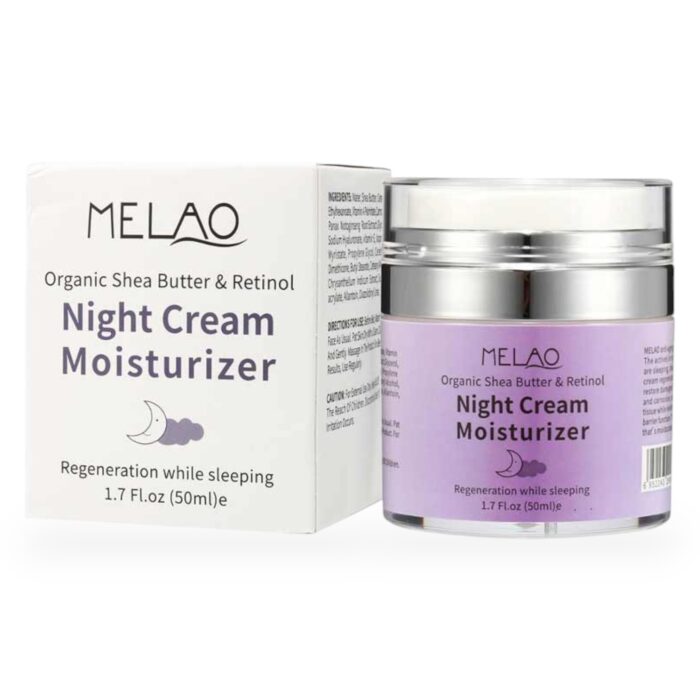 Melao Organic Shea Butter & Retinol Night Cream Moisturizer