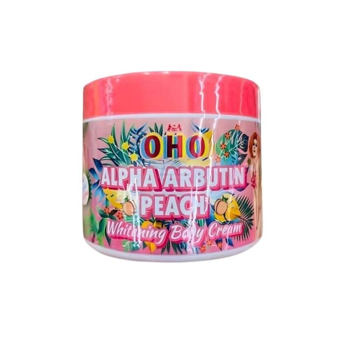 O H O Alpha Arbutin Peach Whitening Body Cream.jpg 3
