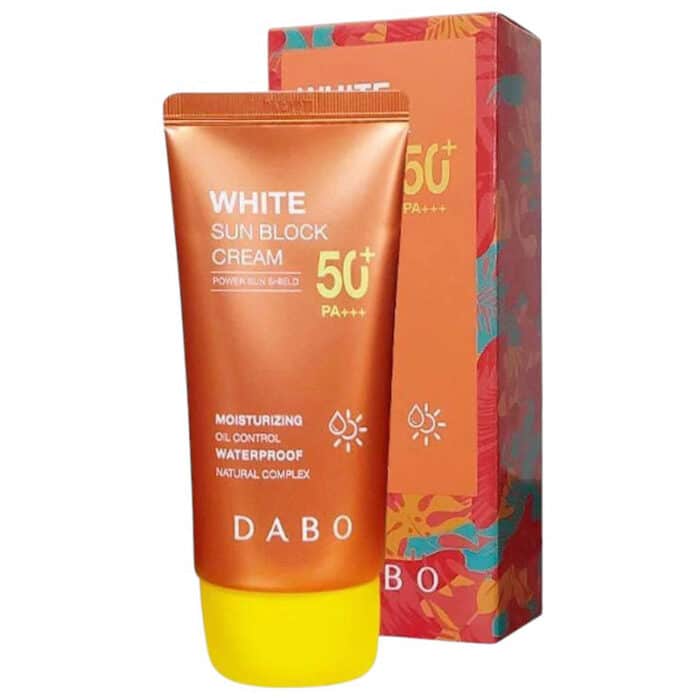 Dabo White Sun Block Cream Spf50 Pa Moisrurizing Oil Control Waterproof Natural Complex00