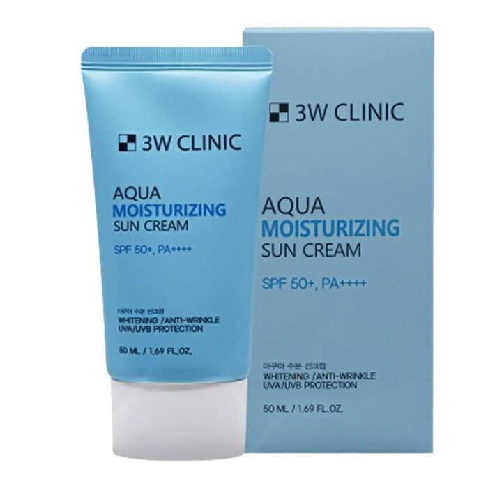 3w Clinic Aqua Moisturizing Sun Cream Spf50+ Pa++++