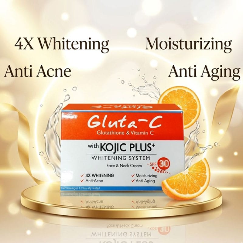 Gluta C With Kojic Plus Whitening System Face Neck Cream2