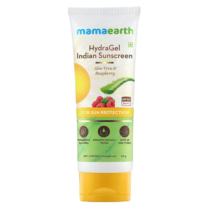 Mamaearth Hydragel Indian Sunscreen Spf 50, With Aloe Vera & Raspberry, For Sun Protection 11