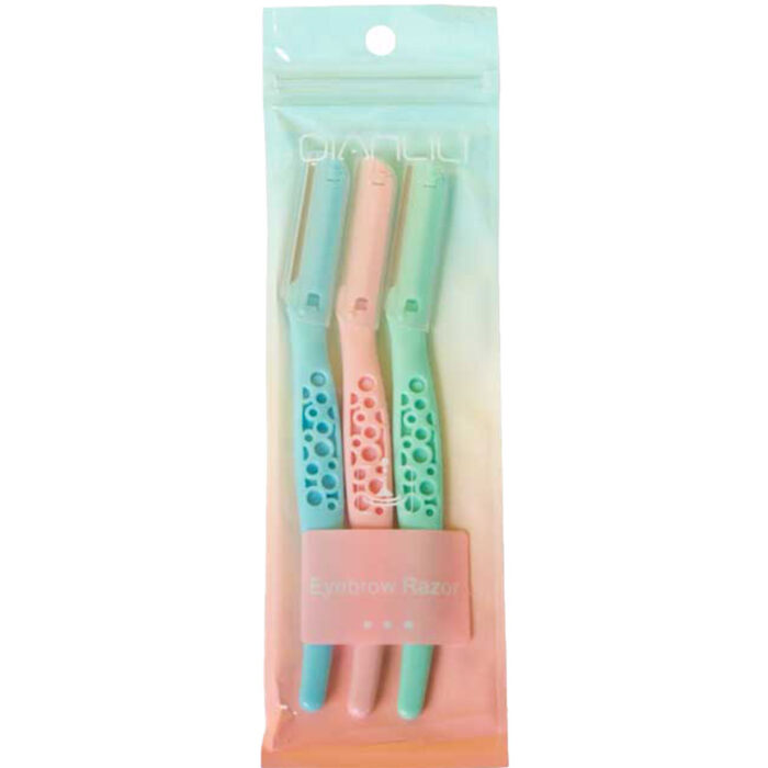 Qianlili Double Decoration Eyebrow Razor 3pcs 1