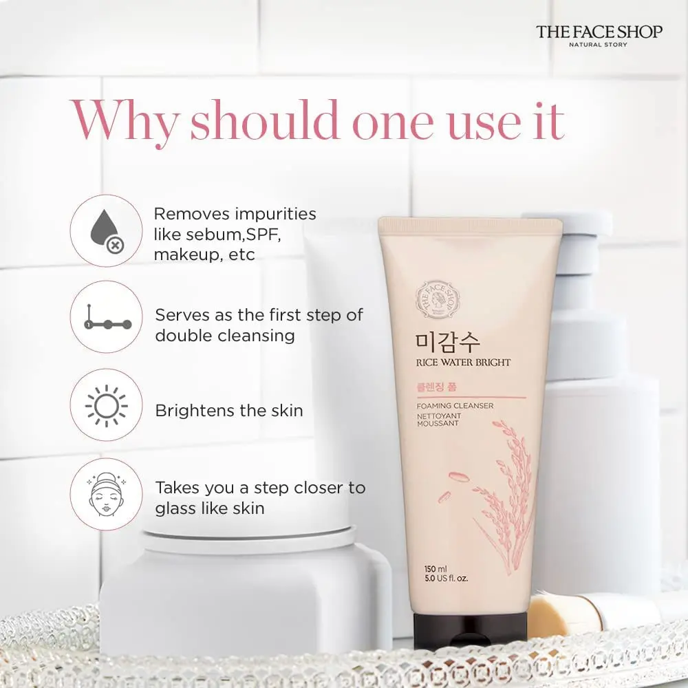 The Face Shop Rice Water Bright Foaming Cleanser