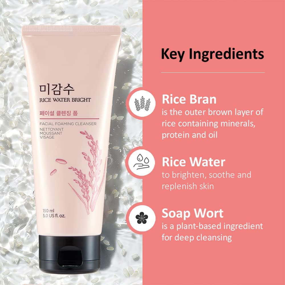 The Face Shop Rice Water Bright Foaming Cleanser6